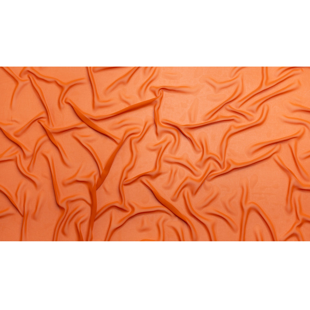 Polyester High-Multi Chiffon - Burnt Orange - Netta Collection by Mood Polyester High-Multi Chiffon - Burnt Orange - Netta Collection by Mood