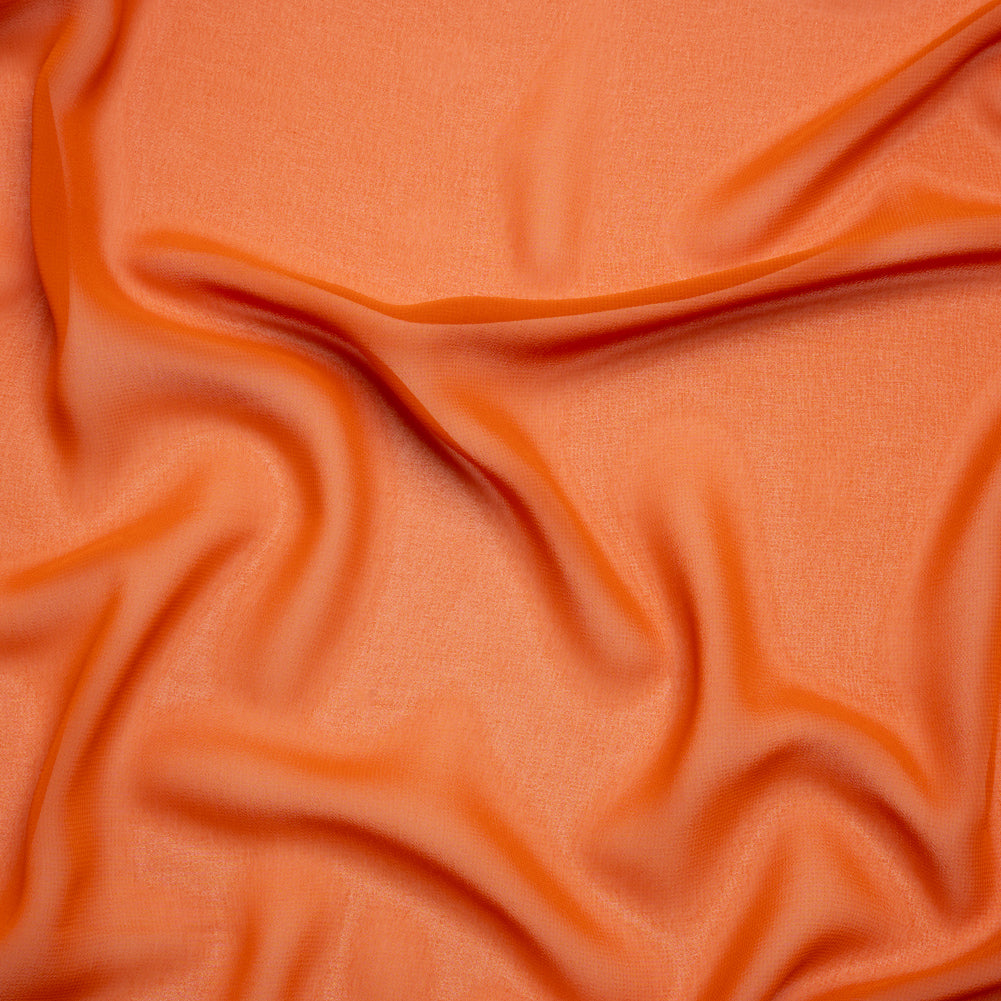 Polyester High-Multi Chiffon - Burnt Orange - Netta Collection by Mood Polyester High-Multi Chiffon - Burnt Orange - Netta Collection by Mood