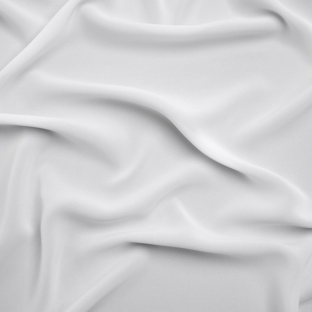 Polyester Double Georgette - Bright White - Mimosa Collection by Mood Polyester Double Georgette - Bright White - Mimosa Collection by Mood