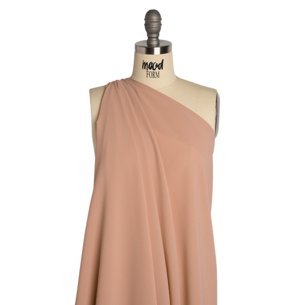 Polyester Double Georgette - Blush - Mimosa Collection by Mood Polyester Double Georgette - Blush - Mimosa Collection by Mood