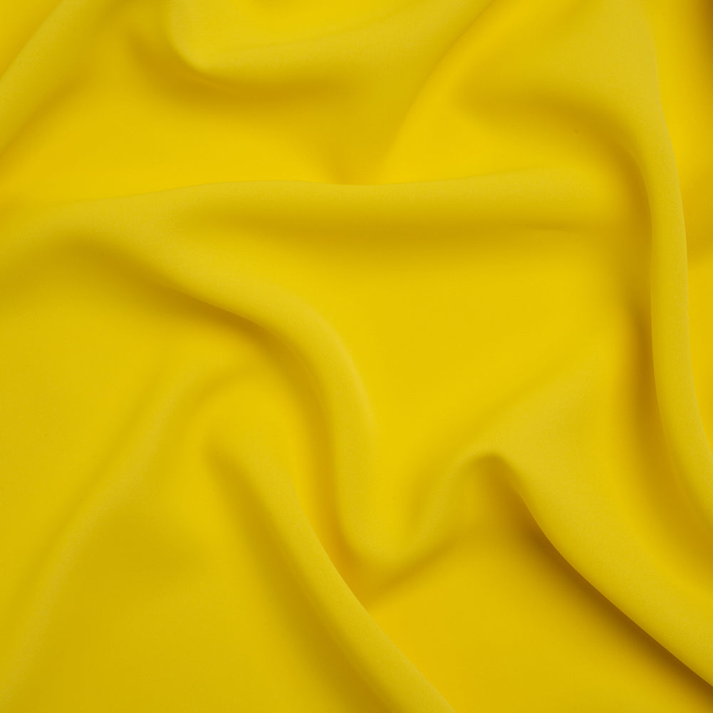 Polyester Double Georgette - Buttercup Yellow - Mimosa Collection by Mood Polyester Double Georgette - Buttercup Yellow - Mimosa Collection by Mood