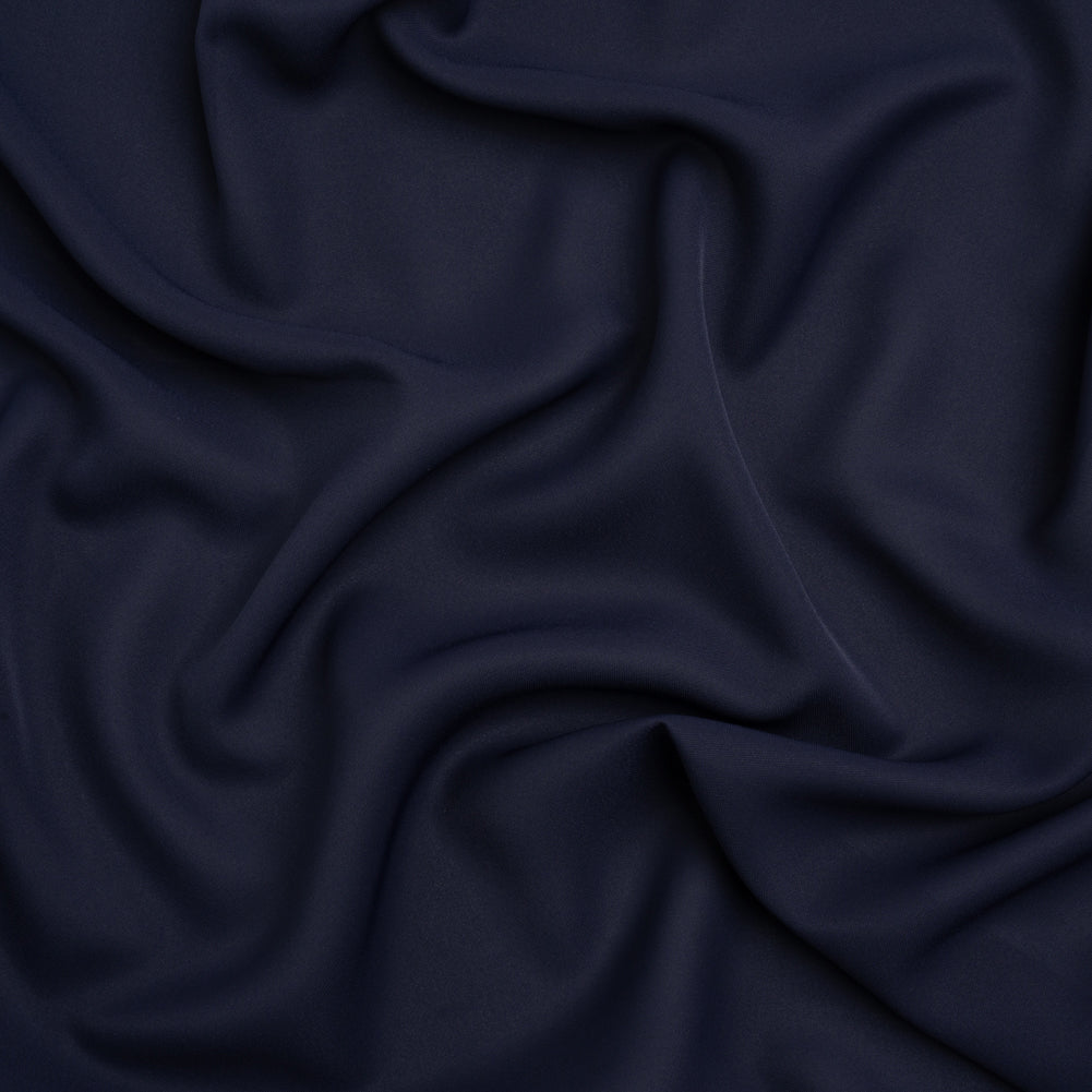 Polyester Double Georgette - Navy - Mimosa Collection by Mood Polyester Double Georgette - Navy - Mimosa Collection by Mood