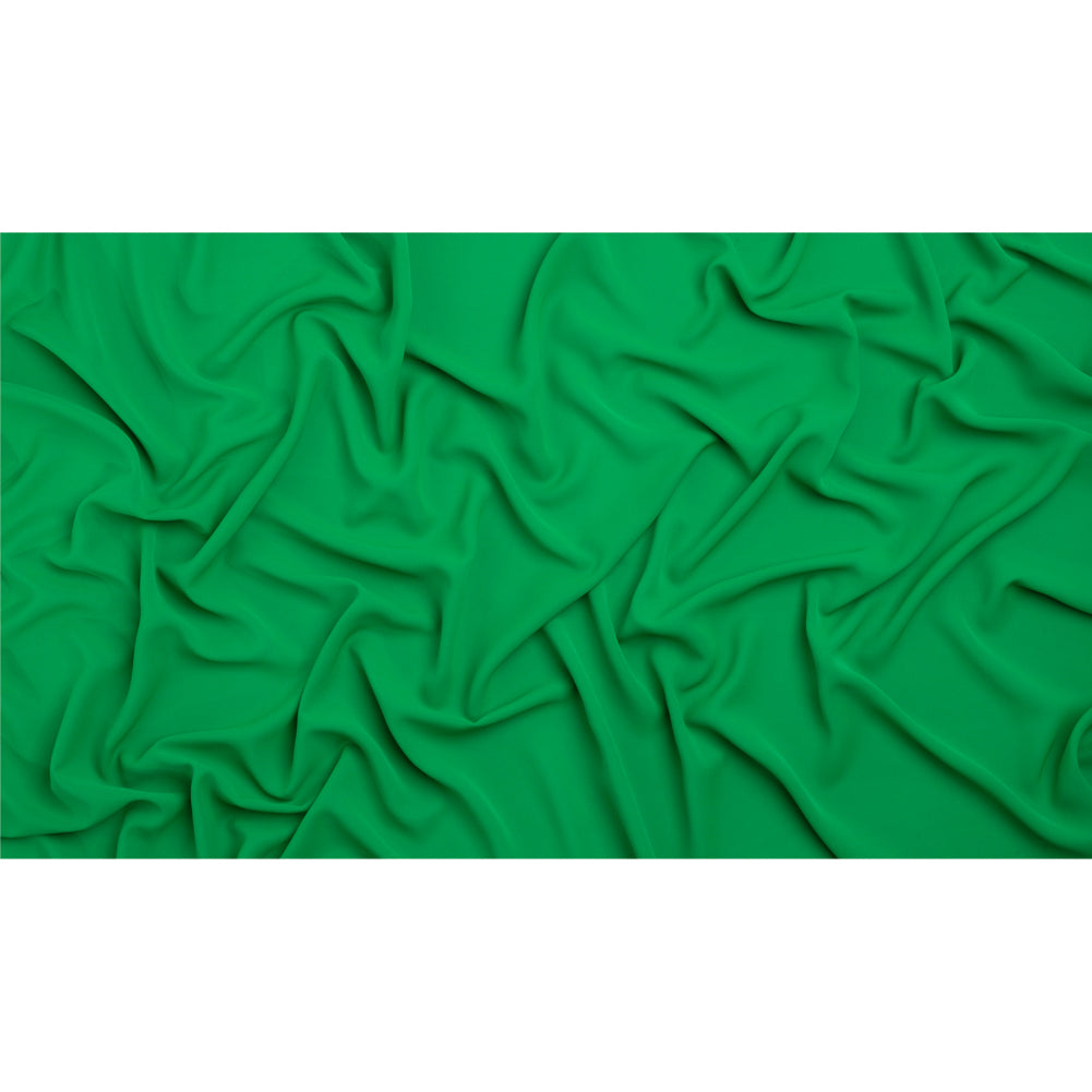 Polyester Double Georgette - Kelly Green - Mimosa Collection by Mood Polyester Double Georgette - Kelly Green - Mimosa Collection by Mood