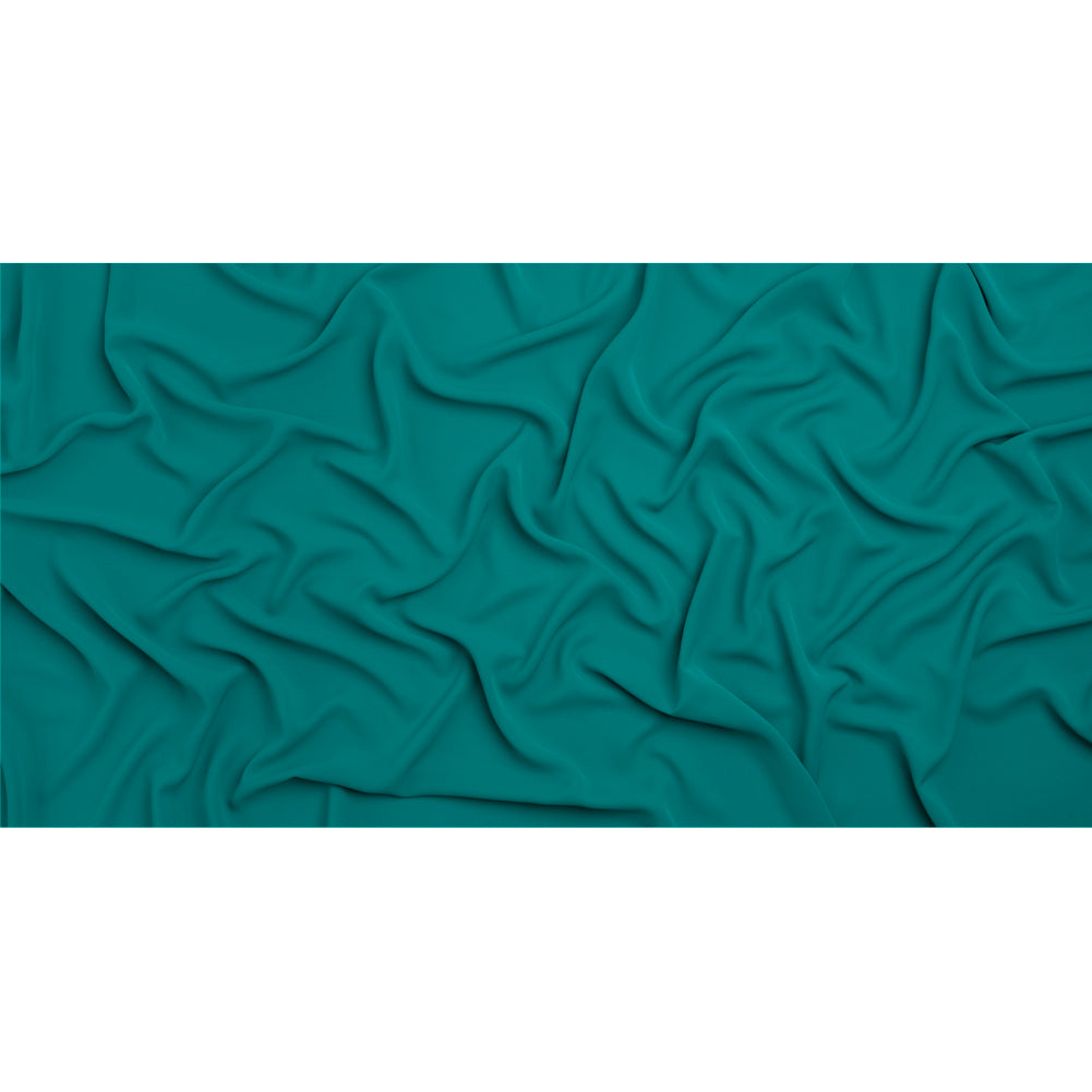 Polyester Double Georgette - Deep Teal - Mimosa Collection by Mood - Full Polyester Double Georgette - Deep Teal - Mimosa Collection by Mood - Full