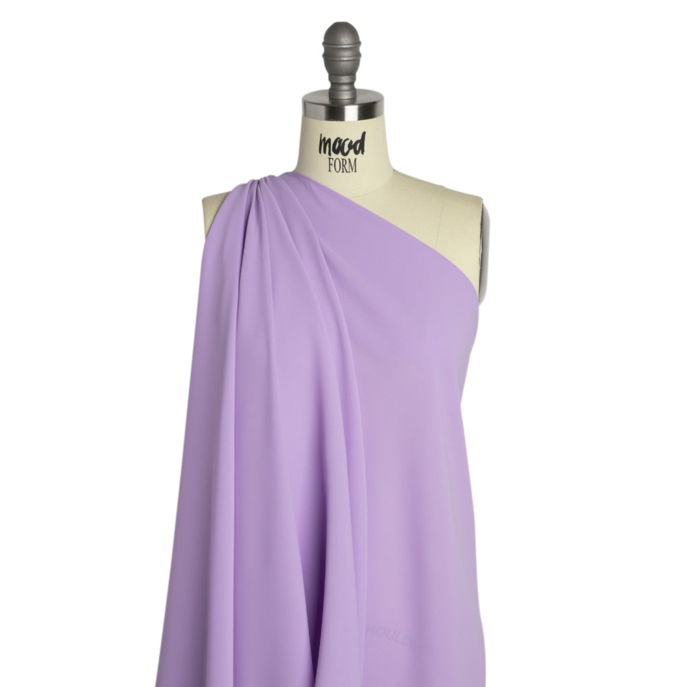 Polyester Double Georgette - Lavender - Mimosa Collection by Mood - Drape Polyester Double Georgette - Lavender - Mimosa Collection by Mood - Drape