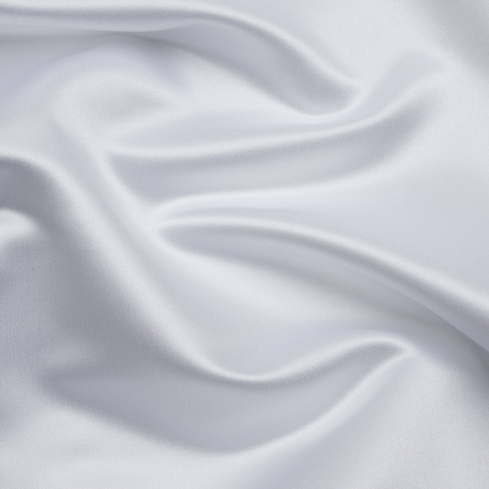 Premium Polyester Satin - Bright White - Gavia Collection by Mood Premium Polyester Satin - Bright White - Gavia Collection by Mood