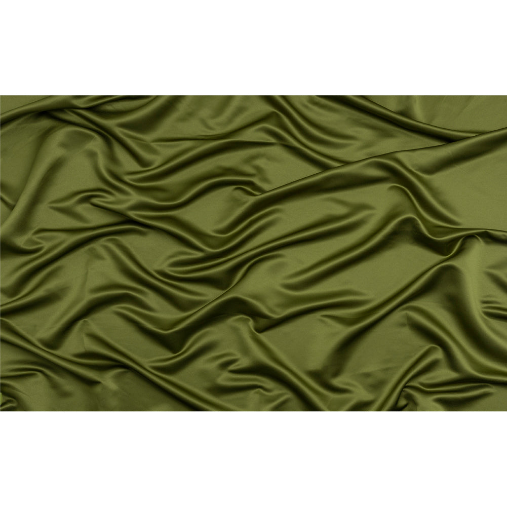 Premium Polyester Satin - Pesto Green - Gavia Collection by Mood Premium Polyester Satin - Pesto Green - Gavia Collection by Mood