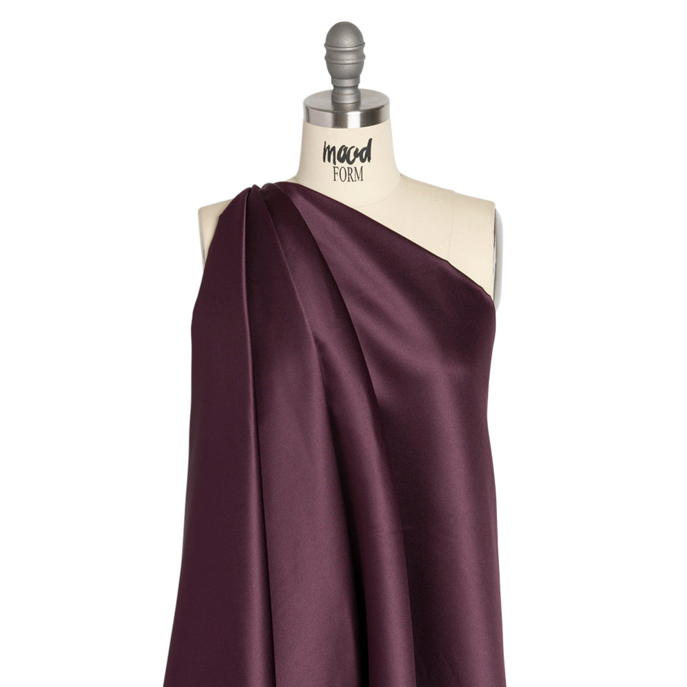 Premium Polyester Satin - Eggplant - Gavia Collection by Mood Premium Polyester Satin - Eggplant - Gavia Collection by Mood