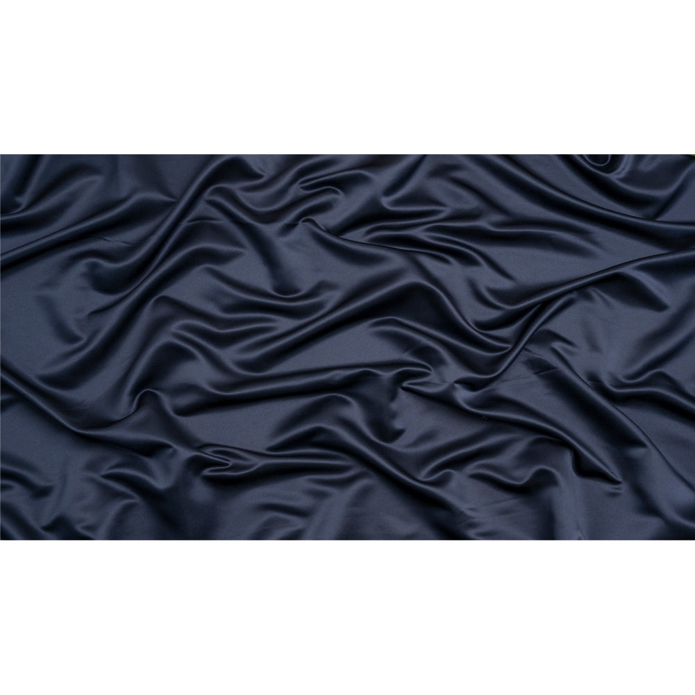 Premium Polyester Satin - Navy - Gavia Collection by Mood Premium Polyester Satin - Navy - Gavia Collection by Mood
