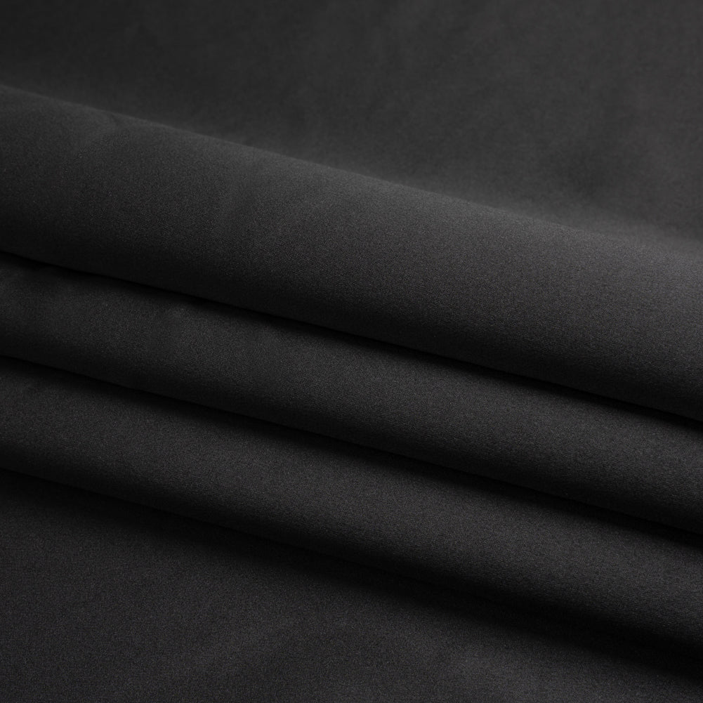 Premium Polyester Satin - Black - Gavia Collection by Mood Premium Polyester Satin - Black - Gavia Collection by Mood