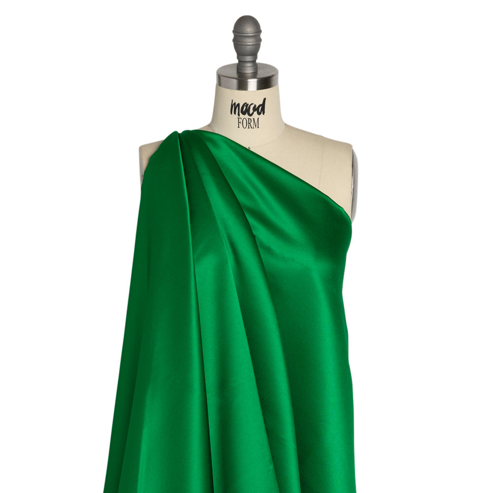 Premium Polyester Satin - Kelly Green - Gavia Collection by Mood Premium Polyester Satin - Kelly Green - Gavia Collection by Mood