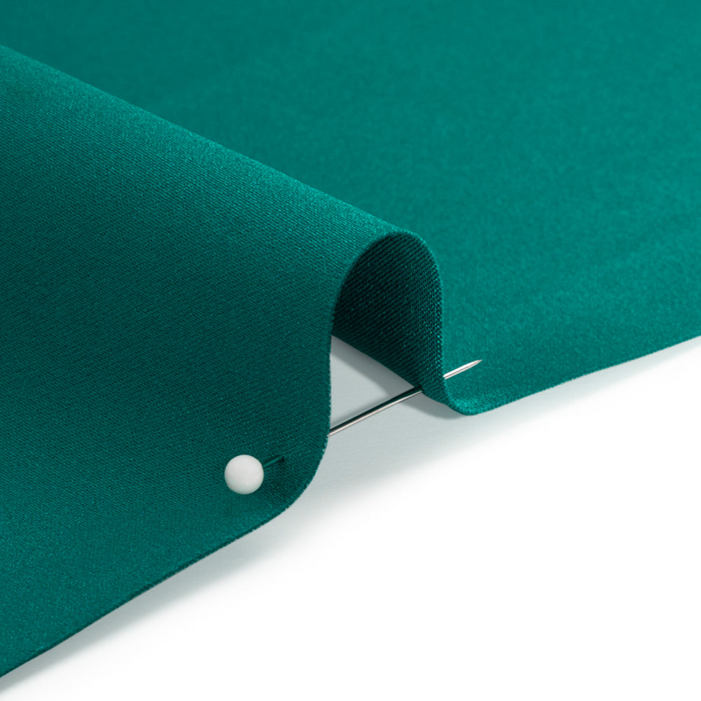Premium Polyester Satin - Deep Teal - Gavia Collection by Mood - Detail Premium Polyester Satin - Deep Teal - Gavia Collection by Mood - Detail