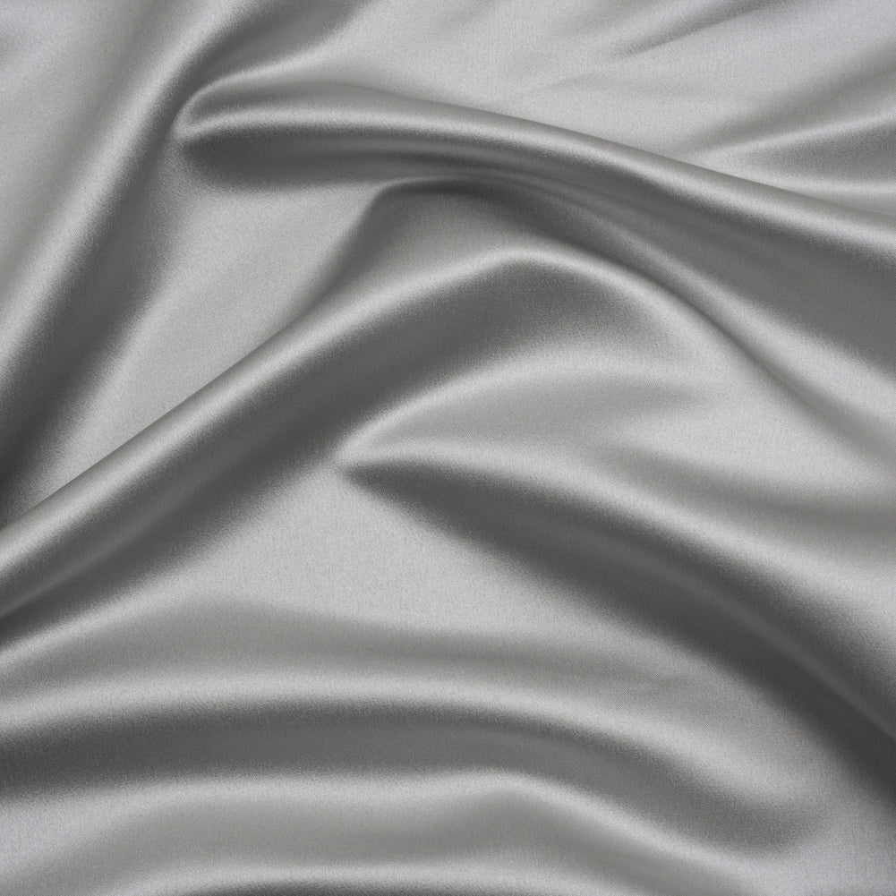 Premium Polyester Satin - Silver - Gavia Collection by Mood Premium Polyester Satin - Silver - Gavia Collection by Mood