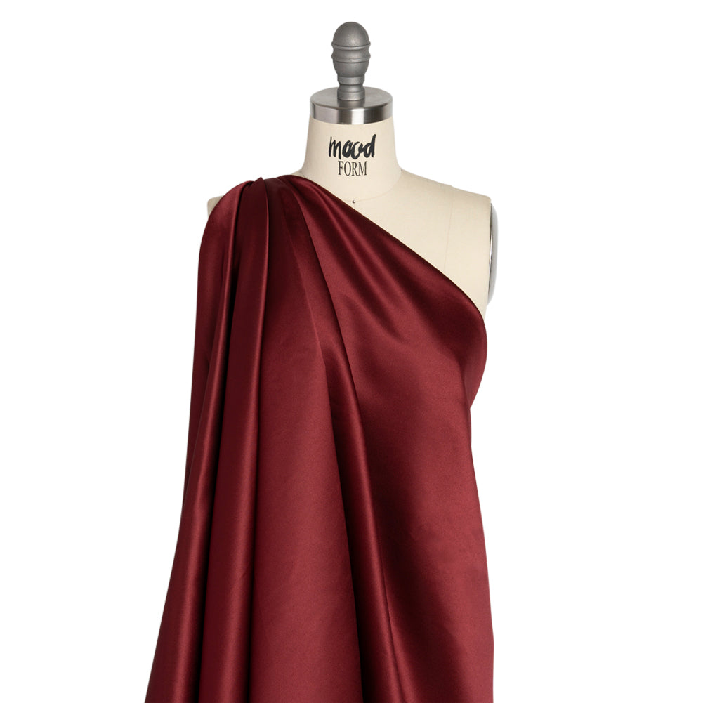 Premium Polyester Satin - Burgundy - Gavia Collection by Mood Premium Polyester Satin - Burgundy - Gavia Collection by Mood