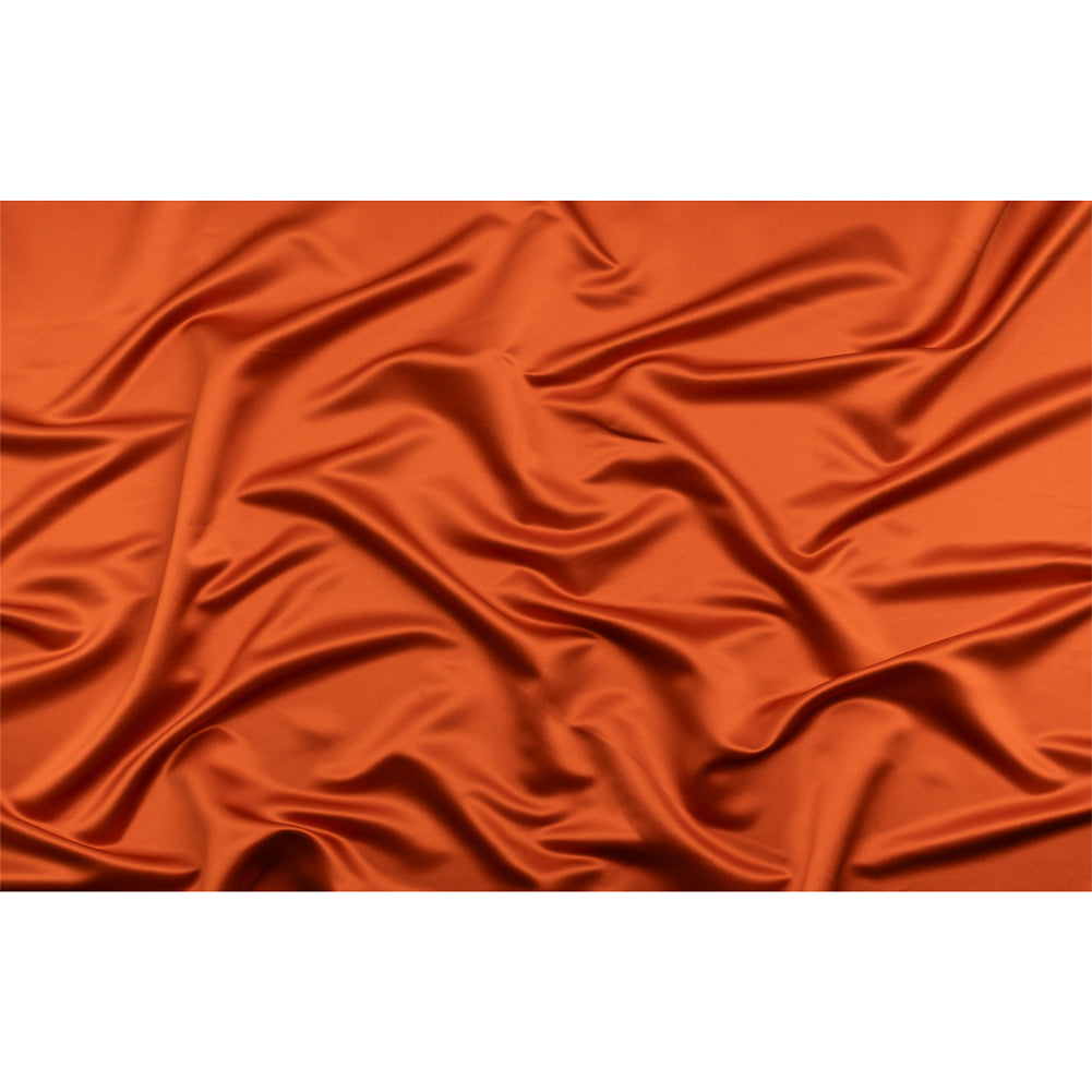 Premium Polyester Satin - Burnt Orange - Gavia Collection by Mood Premium Polyester Satin - Burnt Orange - Gavia Collection by Mood