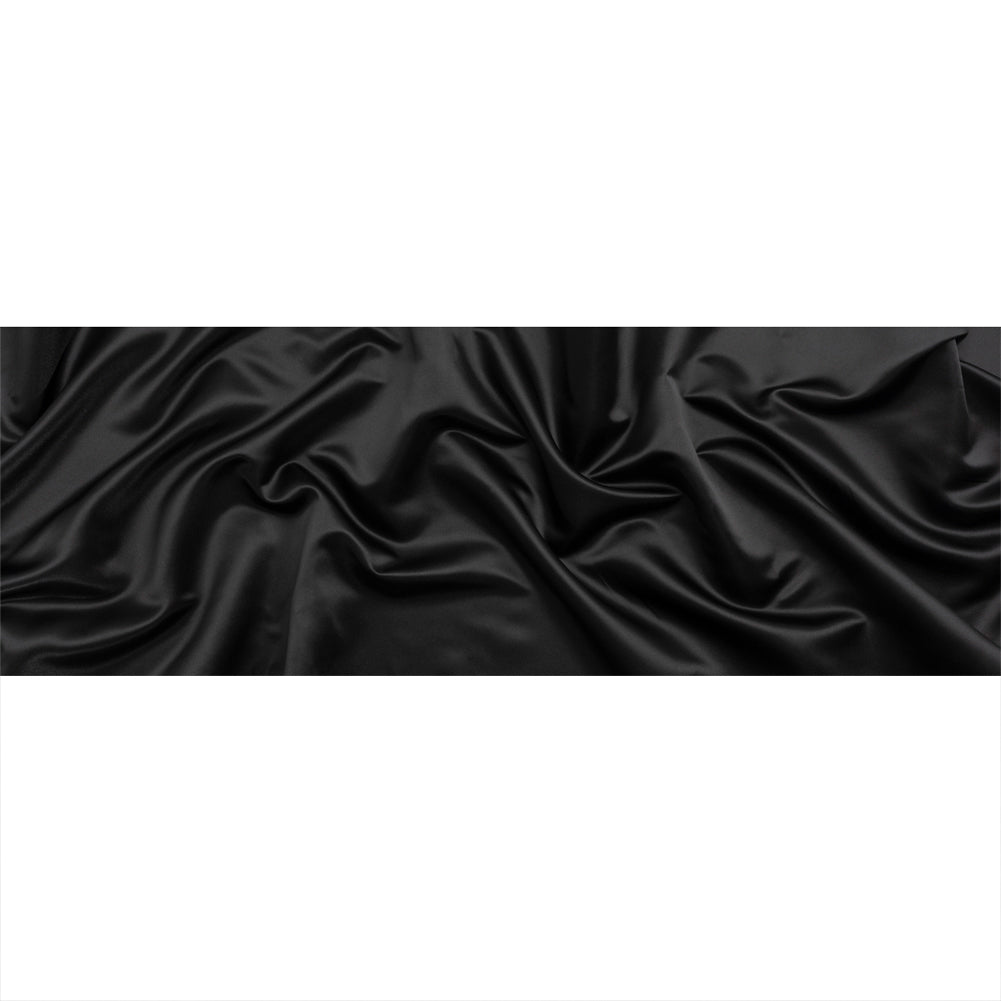 Polyester Satin - Black - Anas Collection by Mood Polyester Satin - Black - Anas Collection by Mood