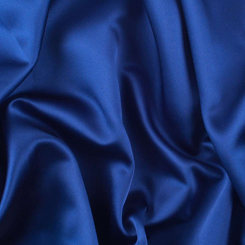Polyester Satin - Deep Royal Blue - Reverie Collection Polyester Satin - Deep Royal Blue - Reverie Collection