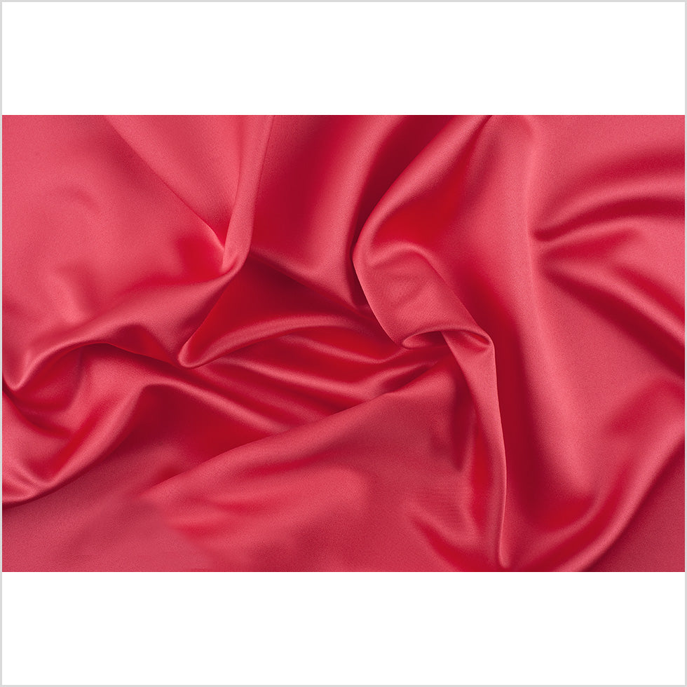 Polyester Satin - Flaming Coral - Reverie Collection Full Polyester Satin - Flaming Coral - Reverie Collection Full