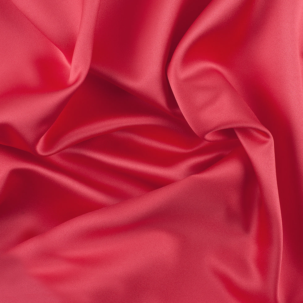 Polyester Satin - Flaming Coral - Reverie Collection Polyester Satin - Flaming Coral - Reverie Collection