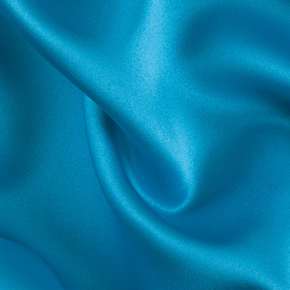 Polyester Satin - Jewel Blue - Reverie Collection Detail Polyester Satin - Jewel Blue - Reverie Collection Detail