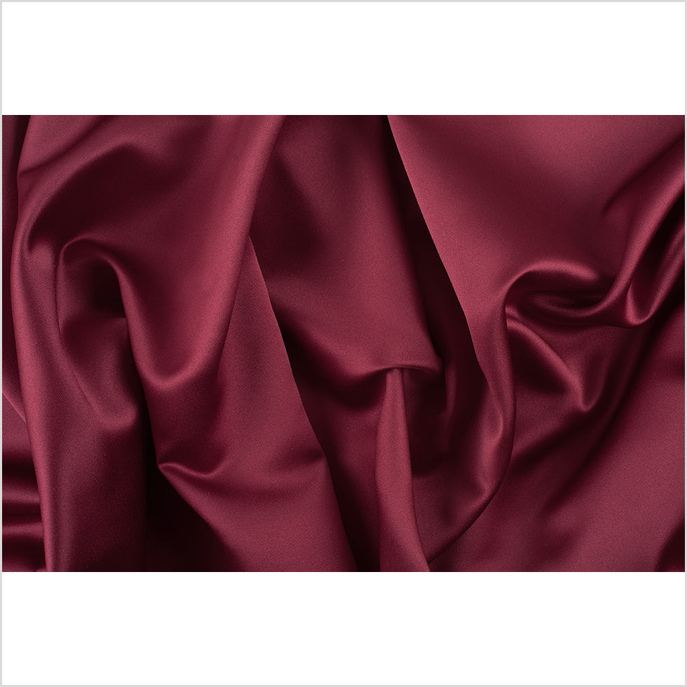 Polyester Satin - Mystic Burgundy - Reverie Collection Full Polyester Satin - Mystic Burgundy - Reverie Collection Full