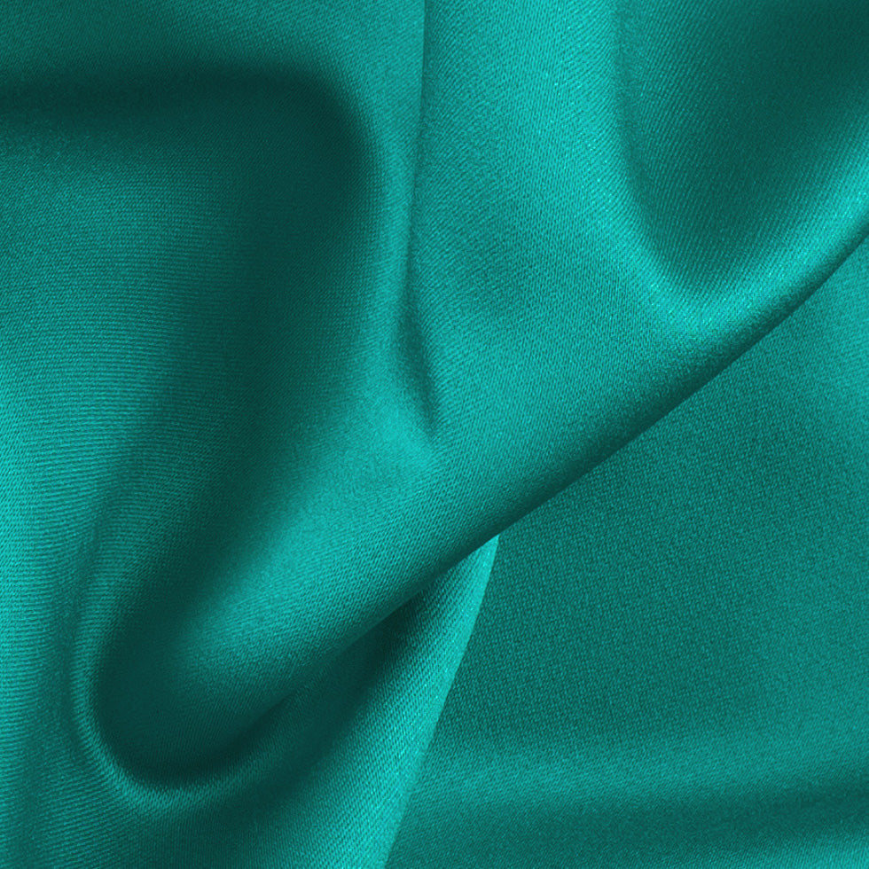 Polyester Satin - Teal Green - Reverie Collection Detail Polyester Satin - Teal Green - Reverie Collection Detail