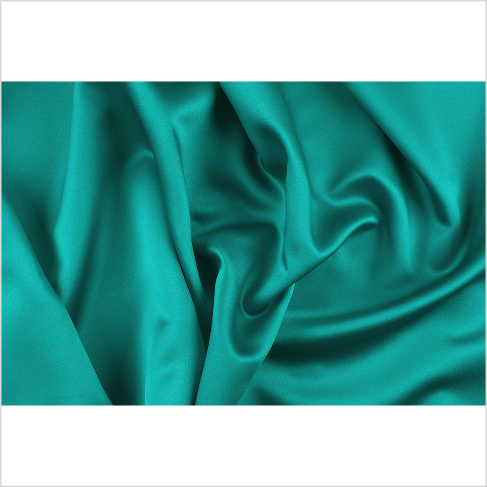 Polyester Satin - Teal Green - Reverie Collection Full Polyester Satin - Teal Green - Reverie Collection Full