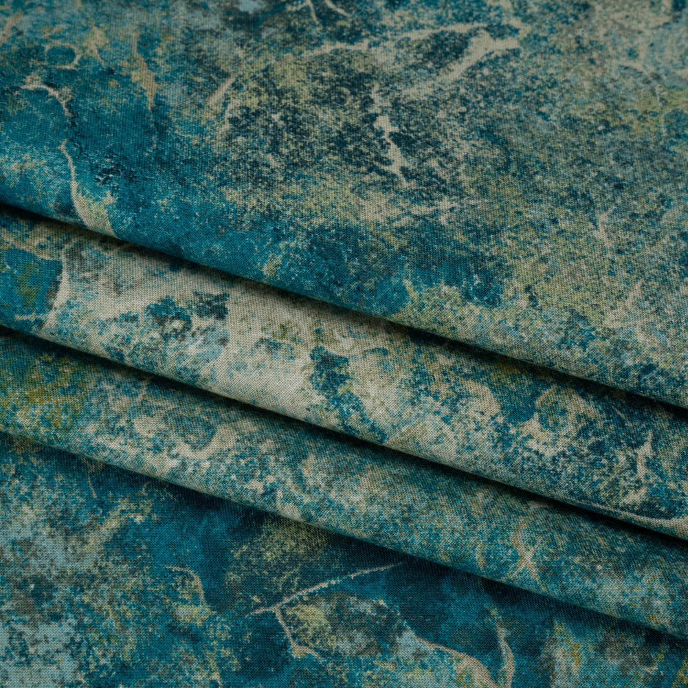 Stonehenge Quilting Cotton by Northcott - Blue Planet Quartz Abstract - Gradations II Collection - Folded Stonehenge Quilting Cotton by Northcott - Blue Planet Quartz Abstract - Gradations II Collection - Folded