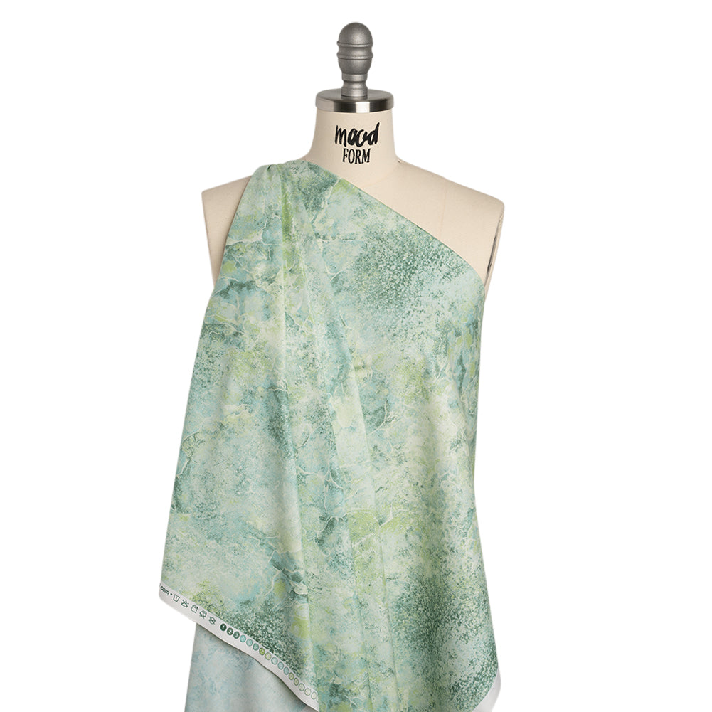 Stonehenge Quilting Cotton by Northcott - Blue Planet Light Quartz Abstract - Gradations II Collection - Drape Stonehenge Quilting Cotton by Northcott - Blue Planet Light Quartz Abstract - Gradations II Collection - Drape
