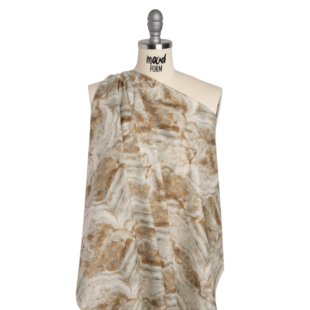 Stonehenge Quilting Cotton by Northcott - Cream Marble 8 Swirling Stone - Surfaces Collection - Drape Stonehenge Quilting Cotton by Northcott - Cream Marble 8 Swirling Stone - Surfaces Collection - Drape