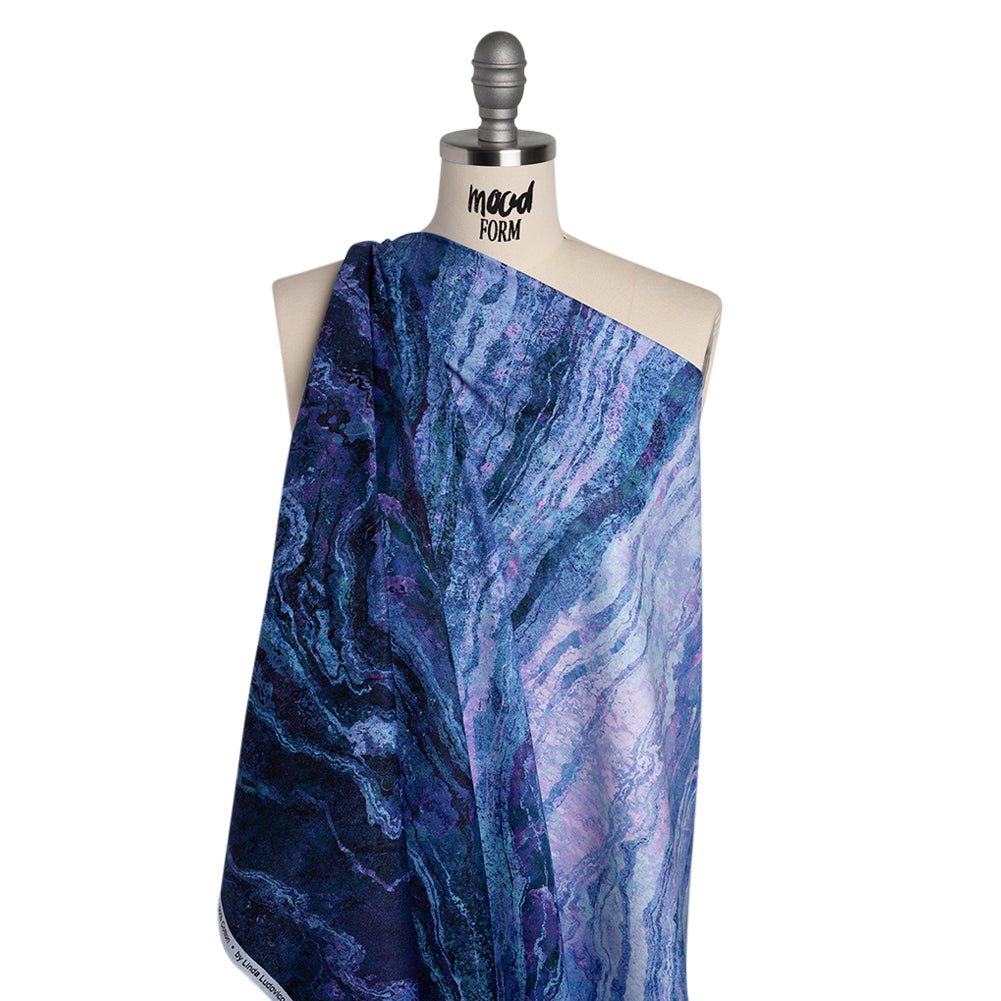 Stonehenge Quilting Cotton by Northcott - Twilight Swirling Lines Gradient - Ombre II Collection - Drape Stonehenge Quilting Cotton by Northcott - Twilight Swirling Lines Gradient - Ombre II Collection - Drape