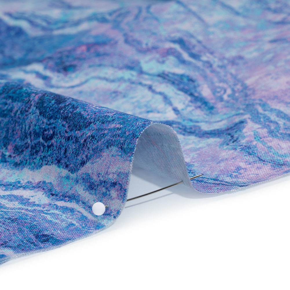 Stonehenge Wide Backing Quilting Cotton by Northcott - Twilight Swirling Lines Gradient, 108" Width - Ombre Wide Backing II Collection - Detail Stonehenge Wide Backing Quilting Cotton by Northcott - Twilight Swirling Lines Gradient, 108" Width - Ombre Wide Backing II Collection - Detail