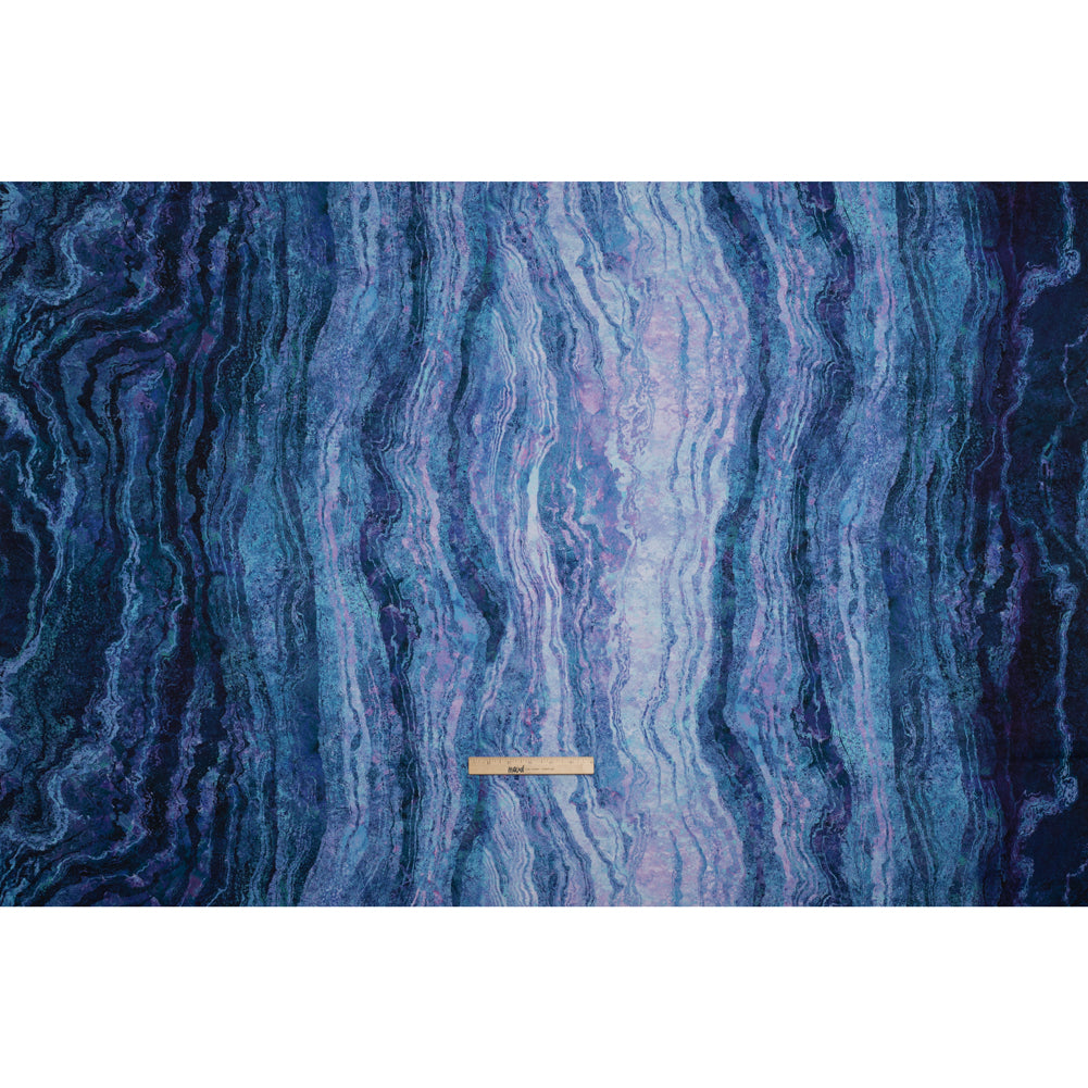 Stonehenge Wide Backing Quilting Cotton by Northcott - Twilight Swirling Lines Gradient, 108" Width - Ombre Wide Backing II Collection - Full Stonehenge Wide Backing Quilting Cotton by Northcott - Twilight Swirling Lines Gradient, 108" Width - Ombre Wide Backing II Collection - Full
