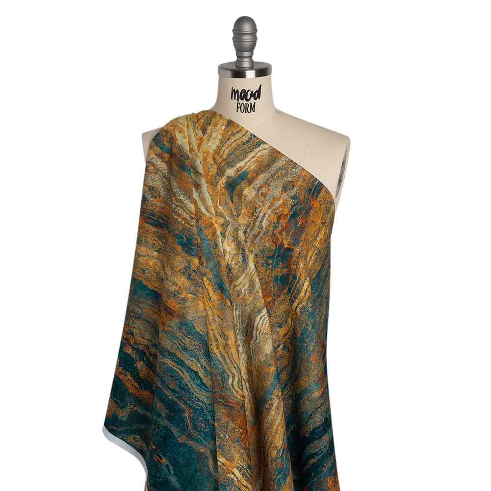 Stonehenge Wide Backing Quilting Cotton by Northcott - Oxidized Copper Swirling Lines Gradient, 108" Width - Ombre Wide Backing II Collection Stonehenge Wide Backing Quilting Cotton by Northcott - Oxidized Copper Swirling Lines Gradient, 108" Width - Ombre Wide Backing II Collection