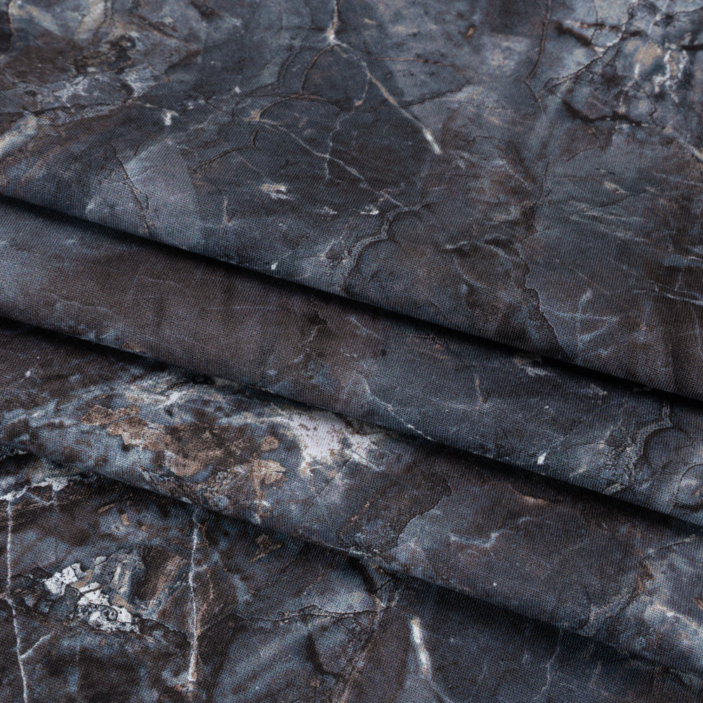 Stonehenge Wide Backing Quilting Cotton by Northcott - Cool Gray Marble 6 Stone Crackle, 108" Width - Surfaces Wide Backing Collection - Folded Stonehenge Wide Backing Quilting Cotton by Northcott - Cool Gray Marble 6 Stone Crackle, 108" Width - Surfaces Wide Backing Collection - Folded