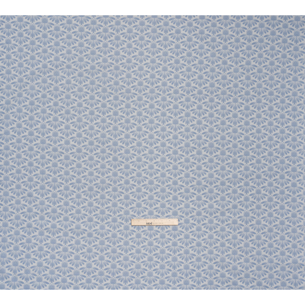 Printed Quilting Cotton by Anna Maria Textiles for Northcott - Sky Coneflower Floral - Indelible Collection - Full Printed Quilting Cotton by Anna Maria Textiles for Northcott - Sky Coneflower Floral - Indelible Collection - Full