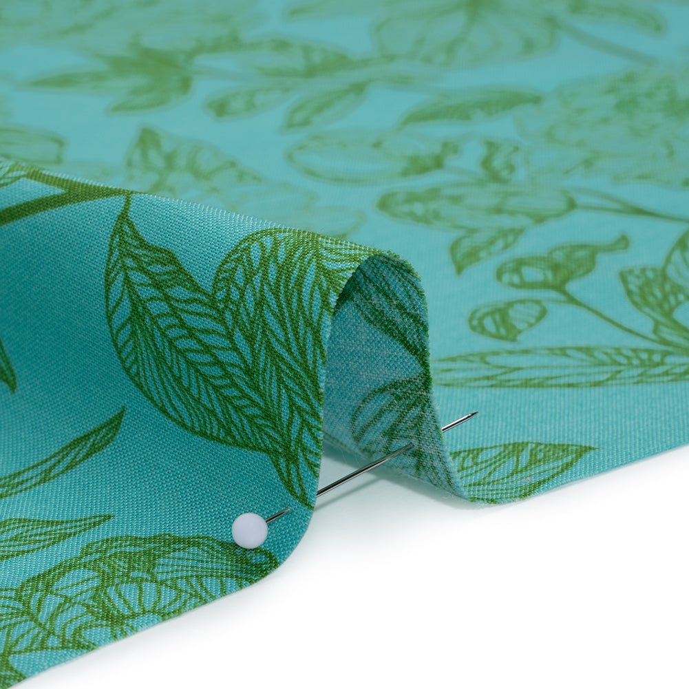 Printed Quilting Cotton by Anna Maria Textiles for Northcott - Jade Peony Floral - Indelible Collection - Detail Printed Quilting Cotton by Anna Maria Textiles for Northcott - Jade Peony Floral - Indelible Collection - Detail