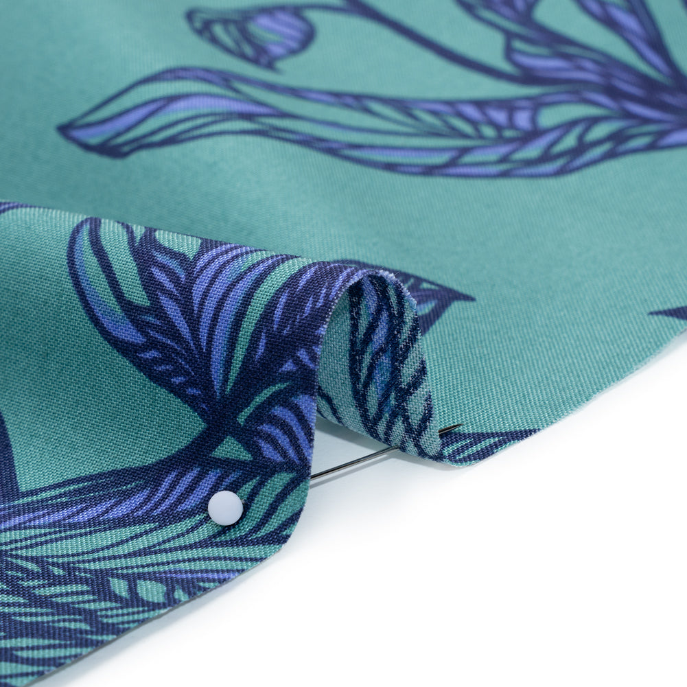 Wide Backing Quilting Cotton by Anna Maria Textiles for Northcott, 108" Wide - Jade Peony Floral - Indelible Wide Backing Collection Wide Backing Quilting Cotton by Anna Maria Textiles for Northcott, 108" Wide - Jade Peony Floral - Indelible Wide Backing Collection