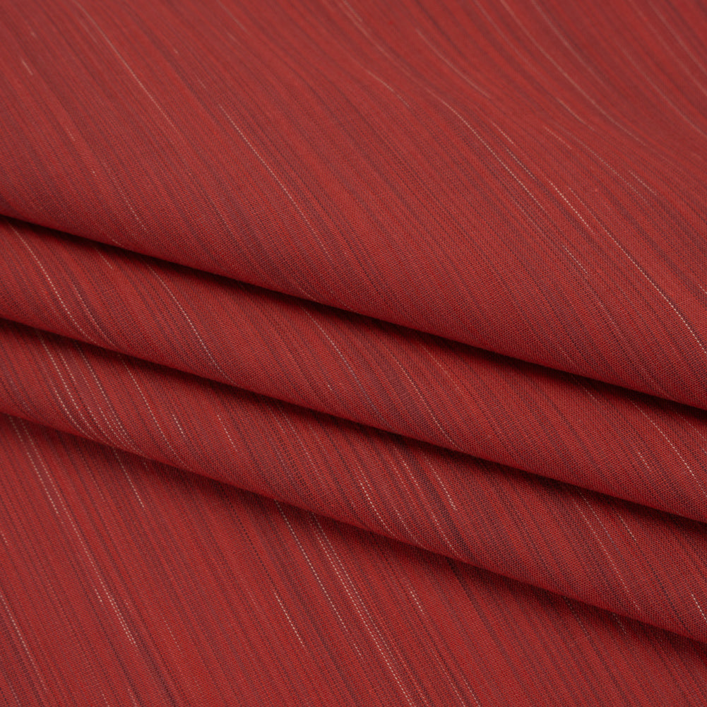 Woven Quilting Cotton Fabric by FIGO Studio - Ruby Striated - Space Dye Collection - Folded Woven Quilting Cotton Fabric by FIGO Studio - Ruby Striated - Space Dye Collection - Folded