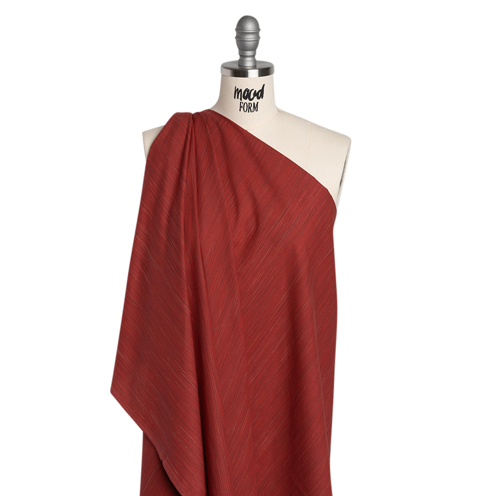 Woven Quilting Cotton Fabric by FIGO Studio - Ruby Striated - Space Dye Collection - Drape Woven Quilting Cotton Fabric by FIGO Studio - Ruby Striated - Space Dye Collection - Drape