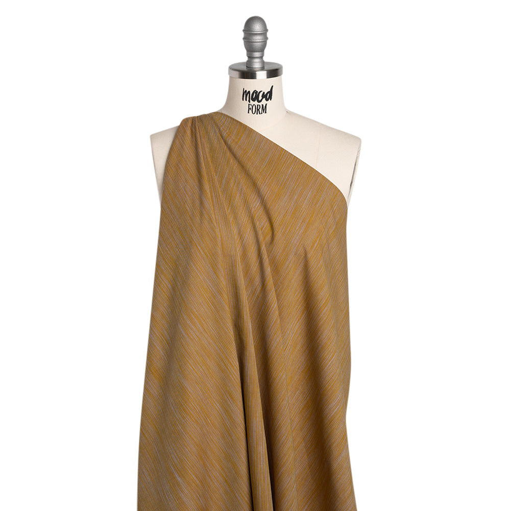 Woven Quilting Cotton Fabric by FIGO Studio - Gold Striated - Space Dye Collection - Drape Woven Quilting Cotton Fabric by FIGO Studio - Gold Striated - Space Dye Collection - Drape