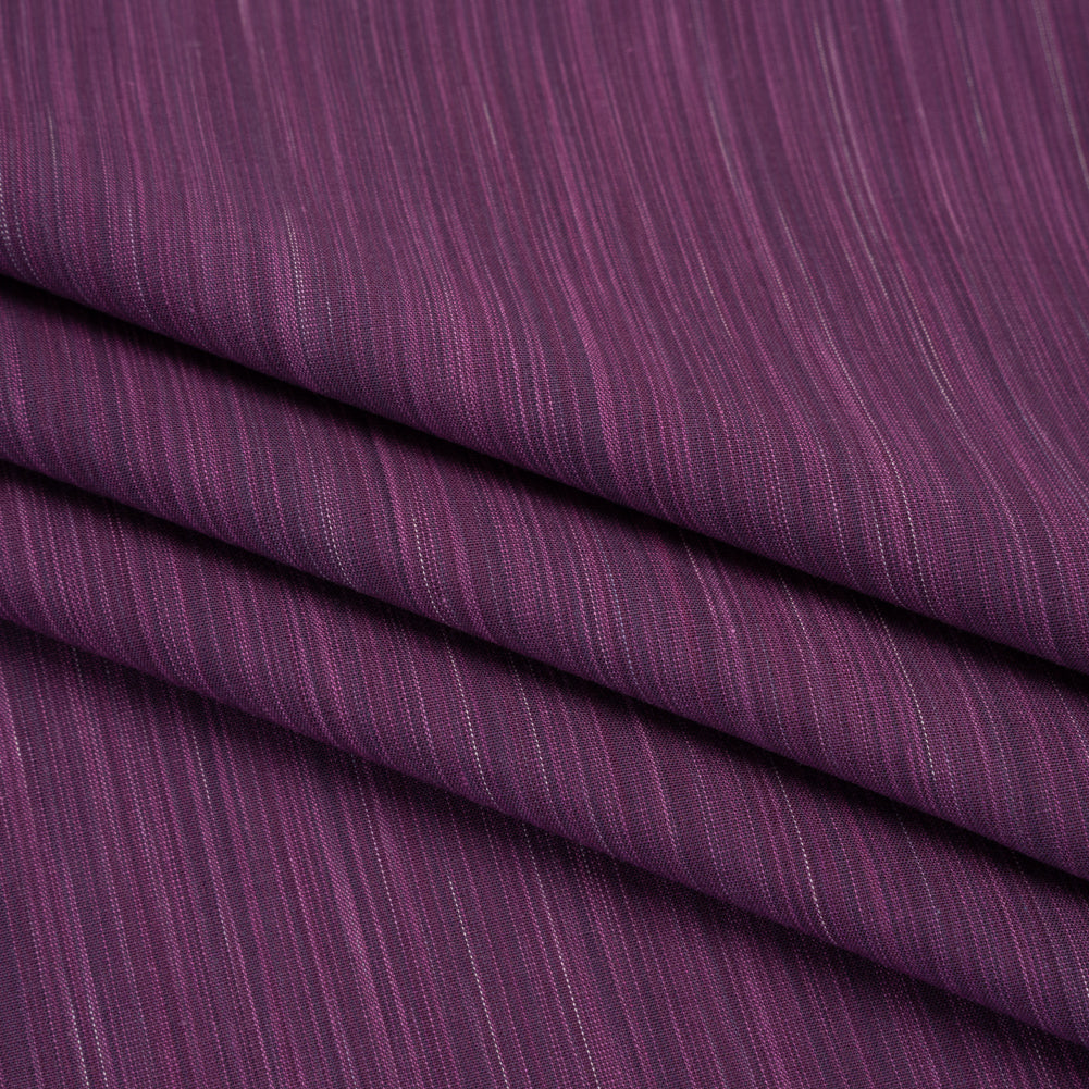 Woven Quilting Cotton Fabric by FIGO Studio - Violet Striated - Space Dye Collection - Folded Woven Quilting Cotton Fabric by FIGO Studio - Violet Striated - Space Dye Collection - Folded