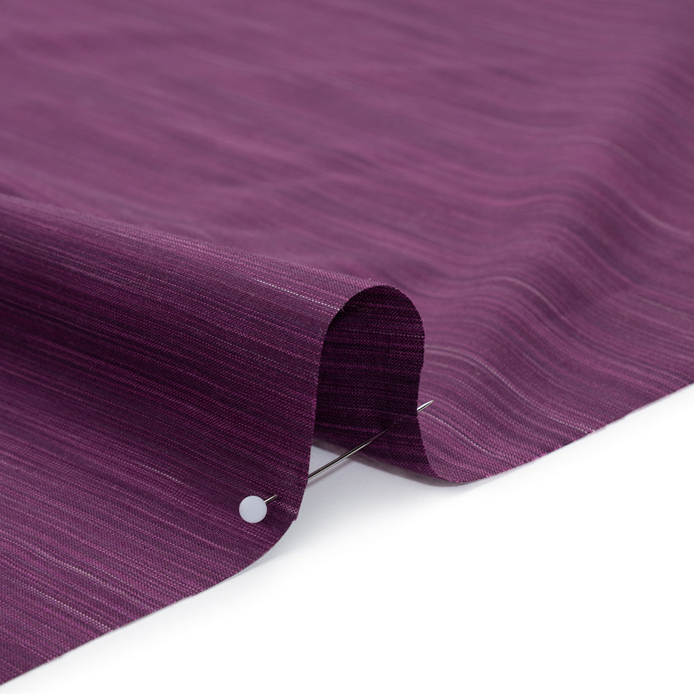 Woven Quilting Cotton Fabric by FIGO Studio - Violet Striated - Space Dye Collection - Detail Woven Quilting Cotton Fabric by FIGO Studio - Violet Striated - Space Dye Collection - Detail