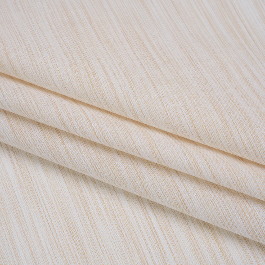 Woven Quilting Cotton Fabric by FIGO Studio - Cream Striated - Space Dye Collection - Folded Woven Quilting Cotton Fabric by FIGO Studio - Cream Striated - Space Dye Collection - Folded