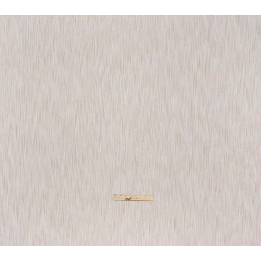 Woven Quilting Cotton Fabric by FIGO Studio - Cream Striated - Space Dye Collection - Full Woven Quilting Cotton Fabric by FIGO Studio - Cream Striated - Space Dye Collection - Full