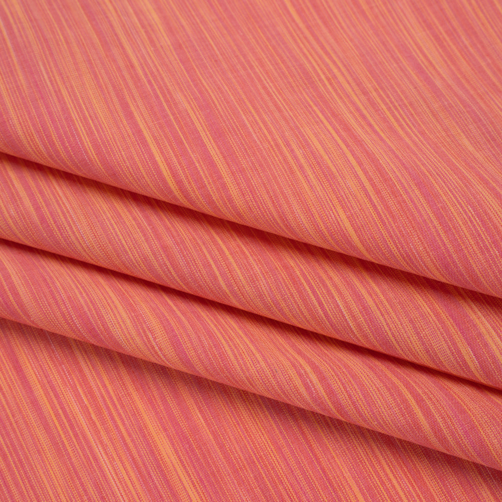 Woven Quilting Cotton Fabric by FIGO Studio - Rose Striated - Space Dye Collection - Folded Woven Quilting Cotton Fabric by FIGO Studio - Rose Striated - Space Dye Collection - Folded