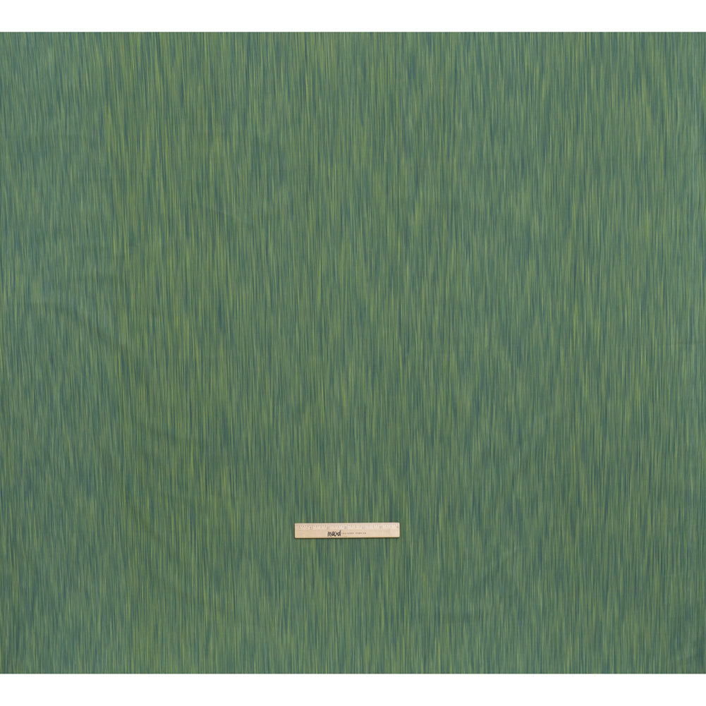 Woven Quilting Cotton Fabric by FIGO Studio - Green Striated - Space Dye Collection - Full Woven Quilting Cotton Fabric by FIGO Studio - Green Striated - Space Dye Collection - Full