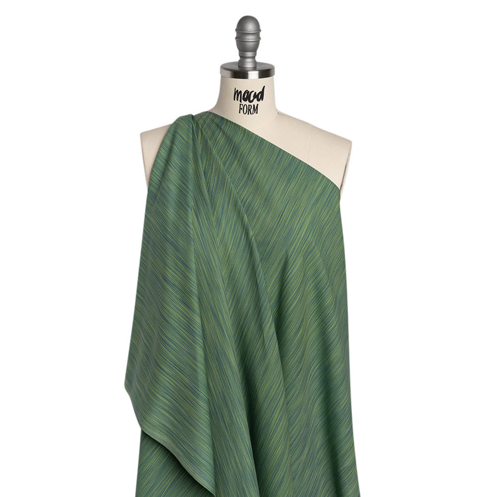 Woven Quilting Cotton Fabric by FIGO Studio - Green Striated - Space Dye Collection - Drape Woven Quilting Cotton Fabric by FIGO Studio - Green Striated - Space Dye Collection - Drape