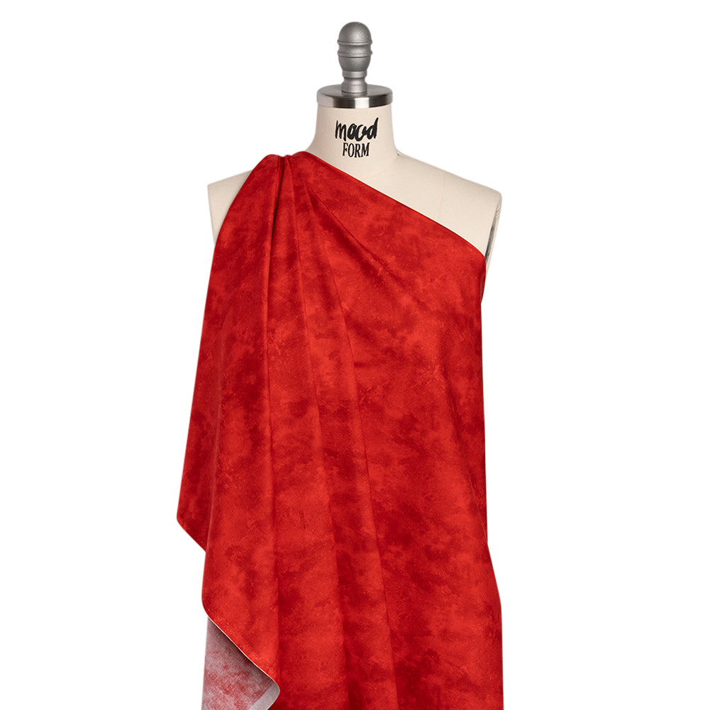 Printed Quilting Cotton by Deborah Edwards Northcott Studio - Cardinal Fresco Texture - Toscana Collection Folded Printed Quilting Cotton by Deborah Edwards Northcott Studio - Cardinal Fresco Texture - Toscana Collection Folded