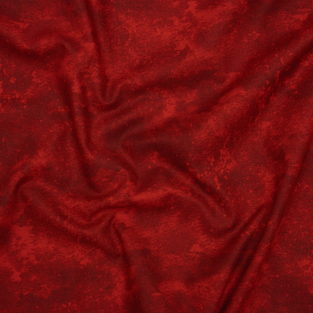 Printed Quilting Cotton by Deborah Edwards Northcott Studio - Hot Sauce Fresco Texture - Toscana Collection - Drape Printed Quilting Cotton by Deborah Edwards Northcott Studio - Hot Sauce Fresco Texture - Toscana Collection - Drape